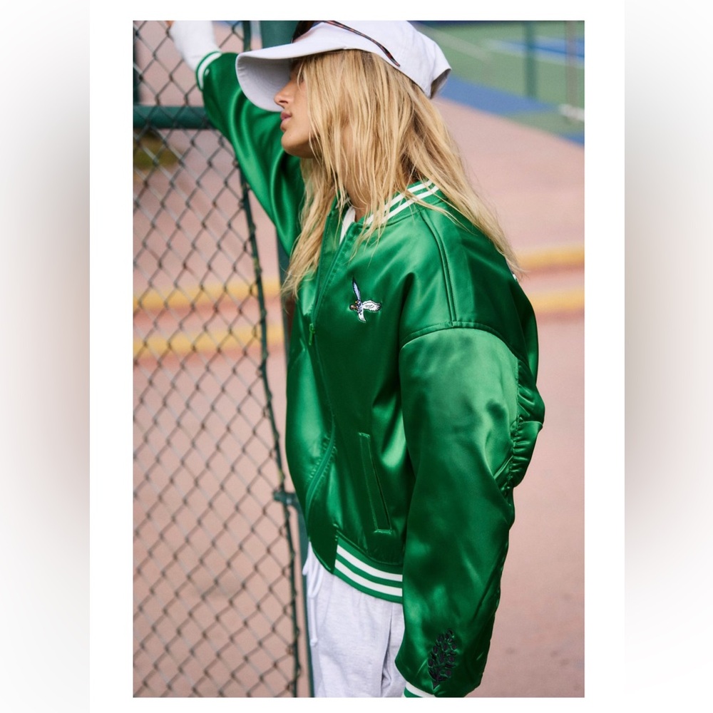 FP Movement x The Wild Collective Exclusive Philadephia Eagles Bomber Jacket 🦅 - Picture 2 of 9